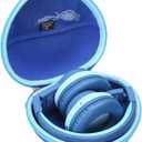 Aproca Kids Headphones Case Compatible with iClever BTH12 / HS19 / BTH26 Kids Bluetooth Headphones, Storage Hard Bag - Blue (Case Only)
