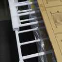 Cumbor 29.7-40.6" Baby Gate for Stairs, Mom's Choice Awards Winner-Dog Gate for Doorways, Pressure Mounted Auto-Close Pet Gates for Dogs Indoor, Safety Child Gate with Easy Walk Thru Door, White