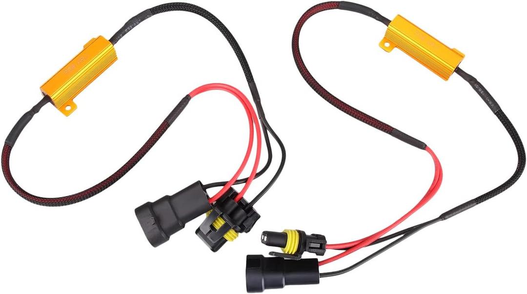 Dromedary 9005 HB3 LED Bulbs Headlight DRL No Error Load Resistor No Flickering Decoder 2PCS