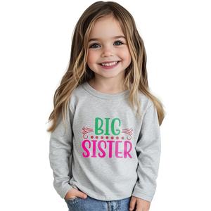 Big Sister Shirts for Girls Gifts Promoted to Big Sister Announcement Shirt Toddler 2-3T Cute T-Shirt
