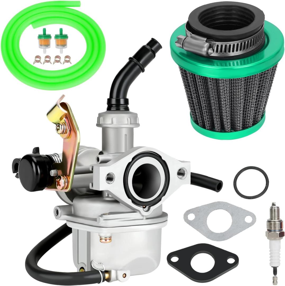 YOXUFA PZ19 Carburetor Carb Cable Choke Replacement for 50 70 90 110cc 125cc ATV Quad Taotao Kazuma Peace Sports Loncin Roketa Kayo Fox Baja SSR Pit Dirt Bike Go Kart Scooter Parts