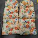 Uthem 2 Pack Adirondack Chair Cushion Waterproof Indoor Outdoor Rocking Chair Cushion 44 Inches Patio High Back Chair Cushions Thickened Adirondack Rocking Chair Cushions with Ties, Daisy