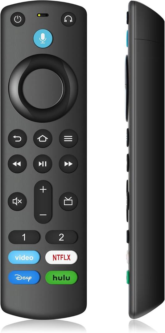 TV Remote Control Replacement (3rd Gen) Compatible with Fire Smart TV Cube & Stick Remote (2nd Gen/ 3rd Gen/ 4K/ 4K Max/Lite)