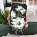 for Samsung Galaxy S20 Case Creative Flower Pattern Design Dropproof Slim Protective for Galaxy S20 Phone Cover 6.2 inch-Cotton Black