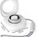 Smart Ring with Charge Box for Women Men Health Ring Sleep Heart Rate Blood Pressure Oxygen Tracking Step Counting Family Care Long Battery Life IP68 Compatible with iOS Android (Silver, 8)