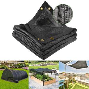Garden 40% Shade Cloth, 10 x 20 FT Shade Mesh Tarp with Reinforced Brass Grommets, Black Outdoor Sunblock Shade Cloth Cover for Plants, Greenhouse, Patio, Chicken Coop, Tomatoes Sun Shade Net