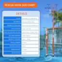 Swimming Pool Safety Hook, 4-15 FT Telescopic Fiberglass Water Rescue Pole