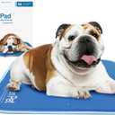 The Green Pet Shop Cool Pet Pad - Medium, Blue - Self-Cooling, Pressure Activated Mat for Dogs & Cats from 21-45 lbs - Non-Toxic Gel, No Water Needed