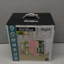 Cooluli Mini Fridge for Bedroom - Car, Office Desk & Dorm Room - Portable 4L/6 Can Electric Plug In Cooler & Warmer for Food, Drinks, Skincare Beauty & Makeup - 12v AC/DC & Exclusive USB Option, Pink