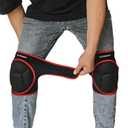Knee Pads for Athletic Use,Gardening,Flooring - Thick EVA Foam Cushion, Non-Slip Silicone & Adjustable Straps (S/M/L), Breathable Unisex Garden Kneeling Pad with Extended Comfort (Red)