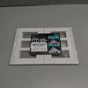 [4 Pack] BESTTEN 3 Gang Mid-Size Screwless Outlet Cover, Midway Decorative Wall Plate, USWP6 Gloss Snow White, Midsize H4.88" x W6.74"