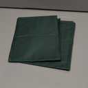 iMaylex Soft and Breathable 100% Egyptian Cotton Envelope Pillow Shams, Silk-Like and Cozy Decorative Pillow Covers, Set of 2, Dark Green, Standard