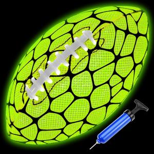 Jasonwell Glow in The Dark Football - Strong Grip Light Up Football Toy Stuff Outdoor Sports Balls for Boys Kids Teenage Junior Youth Adult Christmas Birthday Gifts for Ages 6-8 8-12 13+ Year Old No.6