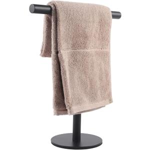 Bathroom Hand Towel Holder StandT-Shape Hand Towel Holder Stand SUS304 Stainless Steel Matte Black for BathroomKitchen or Vanity Countertop