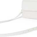 CHOLISS Small Crossbody Bags for Women, Vegan Leather Cell Phone Purse, Mini Travel Purse with Adjustable Strap (06 Classic White)
