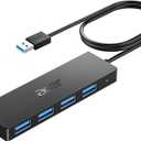 Acer USB Hub 4 Ports, Multiple USB 3.0 Hub, USBA Splitter for Laptop with Type C Power Port, Extender for A Port Laptop, PC, Desktop and More (4ft)