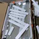 Frameless Bathtub Shower Door 56"-60" W X 59" H,Glass Shower Doors for Tub,Sliding Bathroom Tub Glass Door with Explosion-Proof Film,5/16" (8mm) Clear Tempered Glass,Stainless Steel Frame,Sturdy,Gold