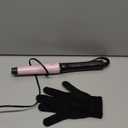 Remington CI9538 Pro 1"-1.5" Pearl Ceramic Conical Curling Wand, Digital Controls + 10 Heat Settings, Black/Pink