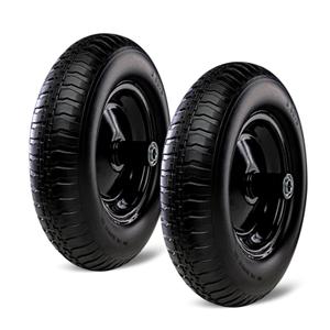 Taifa 14 Inch 1 PC Solid Flat Free Replacement Tires and Wheels 3.50-8 with 5/8'' Bearing, Air Less Wheel for Wheelbarrow/Wagon/Hand Truck/Trolley/Garden Scooter etc.
