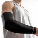 Copper-Infused Compression Arm Sleeve for Men & Women [Stronger Support & Perfect Fit] Ultra Breathable Full Arm Brace for Forearm, Bicep, Triceps - Tennis Elbow, Basketball, Arthritis, Tendonitis XX-Large