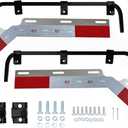 TBOZZ E-Coating Black Angled Mud Flap Hanger Bracket with Hardwre Sold by Pair.