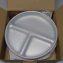 Elk and Friends Stainless Steel Divided Plates with Silicone Sleeve for Babies & Toddlers | Lids Included | Stay Put Suction | Dinner & Snack Plates | 2 Pack (Blush/Lilac)