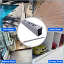 Channel Drain 1-1/4" Wide x 3' 3-5/8" Long,Silver Outdoor Pool Deck Drain Channel 304 Stainless Steel with Coupling,Pool Drain for Concrete/Paver/Patios/Walkways