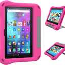 8 inch Tablet Kids Case- Auorld All-New Lightweight Shockproof Case Cover with Handle Stand for 2022 8 inch Tablet,Not for Samsung & Android Tab -Pink