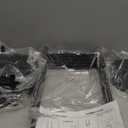 LASZOLA 7 Tiered Folding Plant Stand Indoor for Multiple Large Planter, Tall Heavy Duty Adjustable Rack with Rust Proof 10 Inch Wide Tray, Sturdy Vertical Tree Organizer for Narrow Inside Floor, Black