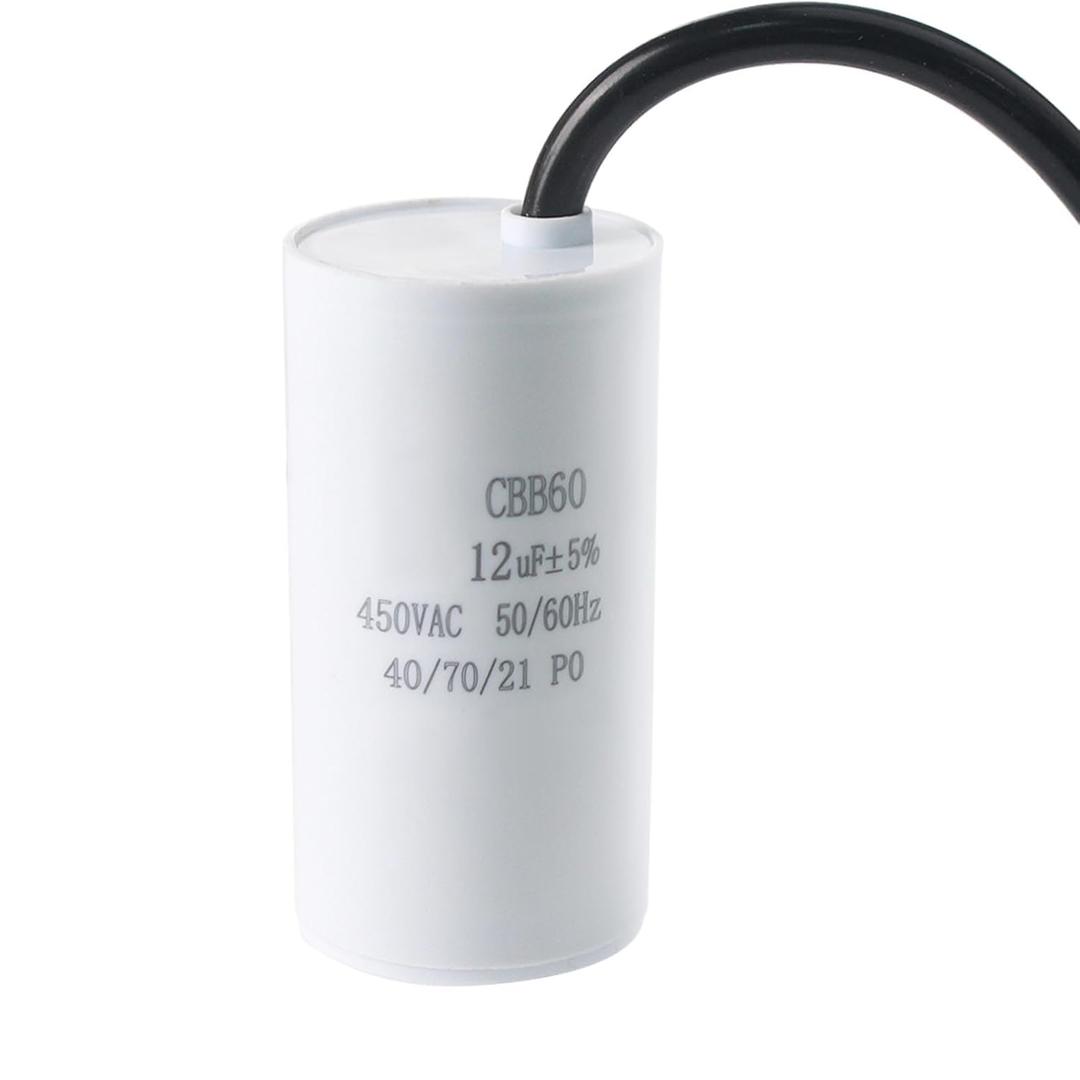 CBB60 12 uf  5% 450VAC 50/60hz 40/70/21 PO Multi-Purpose Motor Run Round Capacitor for Air Conditioner Heat Pump Condenser - 1Pcs CBB60 12 uf  5% 450VAC 50/60hz 40/70/21 PO Multi-Purpose Motor Run Round Capacitor for Air Conditioner Heat Pump Condenser - 1Pcs