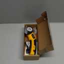 Cordless Electric Scissors, Cardboard Cutter, Electric Box Cutter with Safety Lock & LED Light, 4V Rechargeable Rotary Cutter for Cutting of Fabric, Leather, Carpet, Plastic, 2 Blades