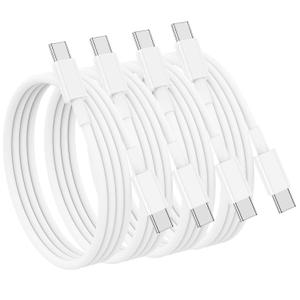 iPhone 15 Fast Cable,3ft Fast Charging Cable USB C to USB C Charging Cable 3ft 60W,Type C to Type C Fast Charger Cord Compatible for iPhone 15/15 Pro/15 Plus/15 Pro Max/Samsung/iPad/MacBook (White)