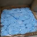 IPOPU Artificial Rose Flower Heads, 100 Pcs Real Looking Sky Blue Foam Fake Roses for DIY Wedding Baby Shower Centerpieces Arrangements Party Tables Home Decorations (Sky Blue, Stemless)