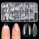 Ranrose 390pcs Extra Short Almond Nail Tips for Girls12-16 Years Old, 13 Sizes Pre-Shaped Soft Gel Press on Nails for Kids Natural Fit for DIY Nail Tips Art for School, Parties, Holidays,Dress Up