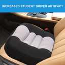 Srutirbo Car Booster Seat Cushion Raise The Height for Short People Driving Hip (Tailbone) and Lower Cack Fatigue Relief Suitable for Trucks, Cars, SUVs, Office Chairs, Wheelchairs (Pure Black) 15.7x15.7