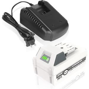 KUNLUN 24V 6.0Ah Battery and Fast Charger Compatible for Snow Joe & Sun Joe iON+ 24-Volt 24VBAT-XR 24BAT-LTX 24VBAT-LTW 24VBAT-LTE 24VBAT-LT System Cordless Power Tools and 24V Lithium Ion Battery