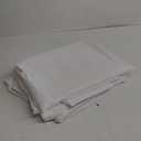 sancua 4 Pack White Tablecloth 60 x 84 Inch, Rectangle Table Cloth for 4ft Tables - Stain and Wrinkle Resistant Washable Polyester Table Cover for Dining Wedding Banquet Party Buffet Restaurant
