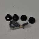 Jetec 4 Pack Control Knobs Replacement with 12 Adapters for Oven/Stove/Range, Please Check Carefully Whether The Dimensions in Figure Match(Black)