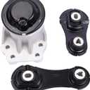 Engine Motor Transmission Mount Kit Compatible with 2010-2019 Flex Taurus Lincoln MKT 3.5L Turbocharged engine & 2010-2016 Lincoln MKS 3.5L Turbocharged engineReplace OE A5771 A5568 A5569 Set of 3
