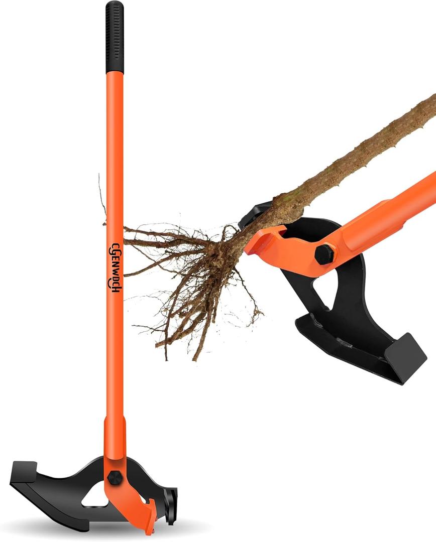 Medium Size Sapling Puller, Heavy-Duty High-Leverage Tree Puller Tool, Fully Uproots Woody Stems  inch - 1  inches, Suitable for Trees, Shrubs, Vines and Thorns with Large Root Systems