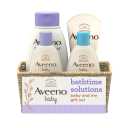 Aveeno Baby Daily Bathtime Solutions Gift Set to Nourish Skin for Baby and Mom, 4 items