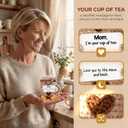Birthday Mothers Day Gift for Mom Wife Grandma,Crochet Tea Cup, Small
