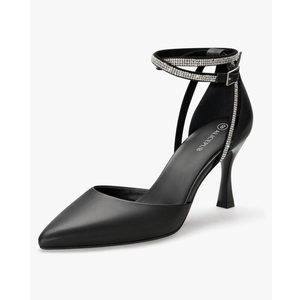 ALICEPUB Women's Slingback Kitten Heels - Closed Pointed Toe Low Heels Comfortable Dress Shoes for Wedding, Bridal, Business, Office, Work, Casual Pumps