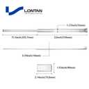 LONTAN 5 Pcs Center Mount Drawer Slides 22 Inch Bottom Mount Drawer Rails
