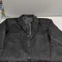 Trench Coat Men 2025 Winter Warm Slim Fit Notch Lapel Single Breasted Wool Blend Pea Coats Business Casual Overcoat (Large, Black)