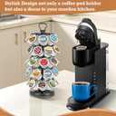 K Cup Holders,K Cup Holder, K Cups Holder,K Cup Carousel, Coffee Pods Holder Storage Organizer Stand,No Assembly Required,Black (40 Pods Capacity Easy Assembly Glossy Black)