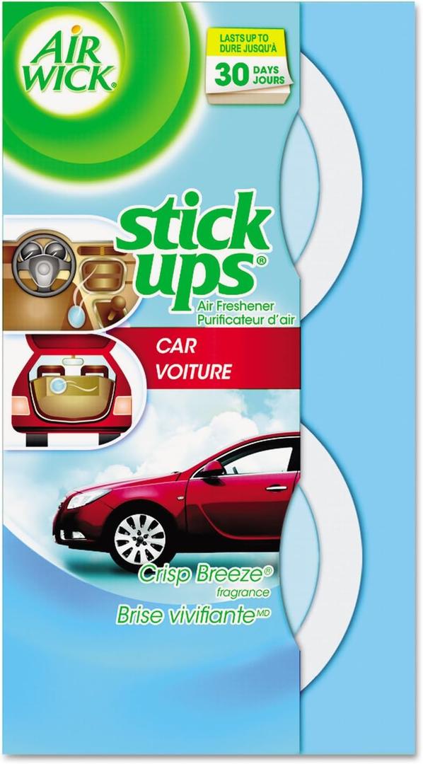 Air Wick Stick Ups Air Freshener, Crisp Breeze, 2 Count (1.05 ounce (Pack of 2))