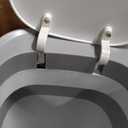 MOPALL Small Bathroom Cans with Lids, Motion Sensor Bathroom  Can, Narrow Waterproof Plastic 3.5 Gallon Automatic Adsorption Touchless Garbage Can, White