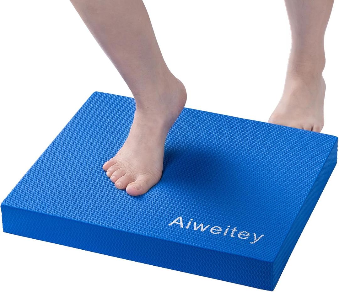 Stability Trainer Pad - Foam Balance Exercise Pad Cushion for Therapy, Yoga, Dancing Balance Training, Pilates,and Fitness (Blue)