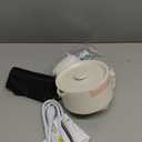 Travel Electric Kettle-Collapsible Portable Electric Kettle, 600W Foldable Small Water Boiler with 4-Temp Presets, Food Grade Silicone for Hotel, Office, Camping (Beige, 600mL)